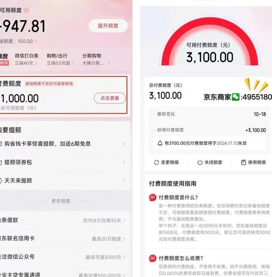 京东白条商家秒提现